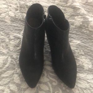 Clarks black leather ankle boot